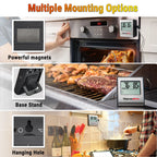 ThermoPro TP-16 Digital Thermometer For Oven Smoker Candy Liquid Kitchen Cooking Grilling Meat BBQ Thermometer and Timer