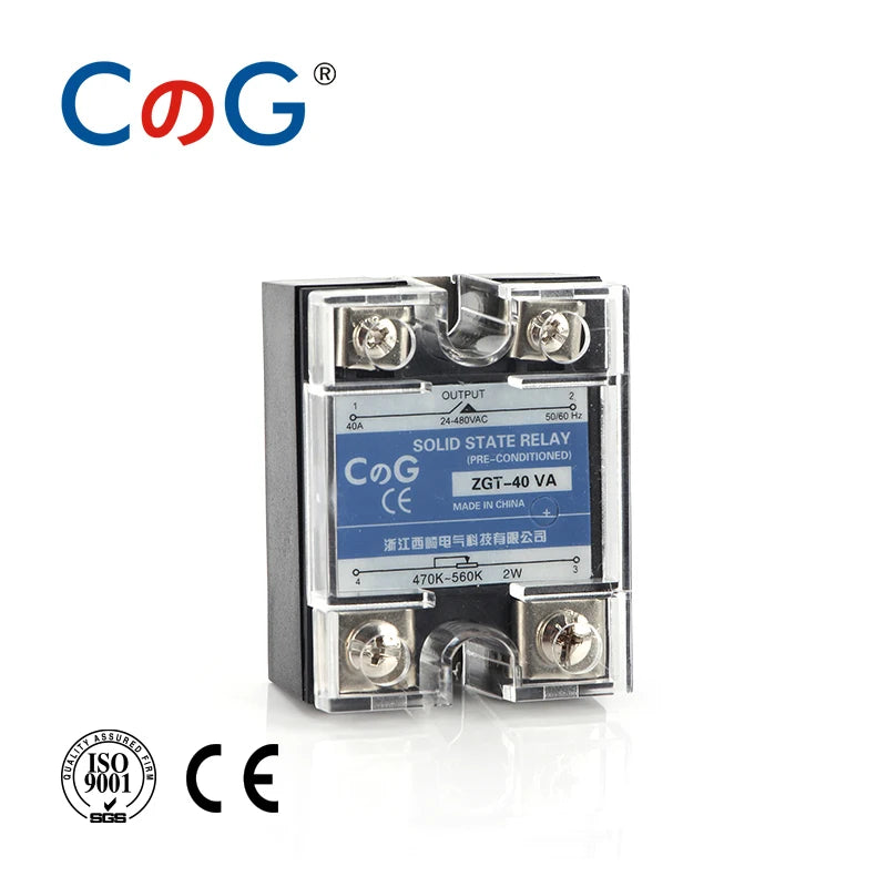 CG SSR-10VA 25VA 40VA SSR Single Phase Voltage Regulator Relay Heat Sink 10A 25A 40A VA Solid State Relay