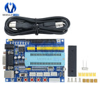 DC 12V PIC16F877A PIC Minimum System Development Board Emulator JTAG ICSP Program Minimum System Microcontroller Module