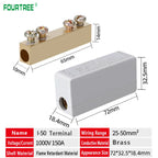 Terminal Block High Power I-Type Wire Cable Connector Quick Electrical Wiring Junction Box I-16/25/35/50  2.5-50mm2 80/120/150A