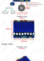 Ultra High Power Digital Amplifier Module AC 24V Stereo TDA8954TH Dual Chip 2x420W XH-M252 Digital Power Amplifier Board