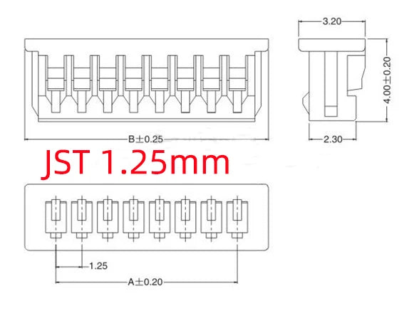 10PCS 1.0 1.25 1.5 2.0 2.54 SH/JST/ZH/PH/XH 1.0MM 1.25MM 1.5MM 2.0MM 2.54MM female plug connector with wire 2PIN /3/4/5/6/7/10P