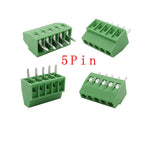 5/10Pcs KF128 2.54mm Pitch PCB Terminal Block Connector 150V 6A 2/3/4/5/6/7/8/9/10/12/14/16Pin Screw Terminal For 26-18AWG Cable