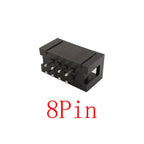 10Pcs IDC Box Header 6/8/10/12/14/16/18/20/24/26/30/34/40/50Pin Connector IDC Sockets 2.54mm Pitch Dual Row Straight DC3 Sockets