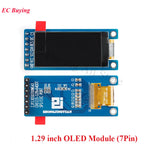 1.29 Inch OLED Module 1.29" 12864 Screen White 128X64 OLED LCD LED Display Module IIC SPI Interface CH1115 for Arduino