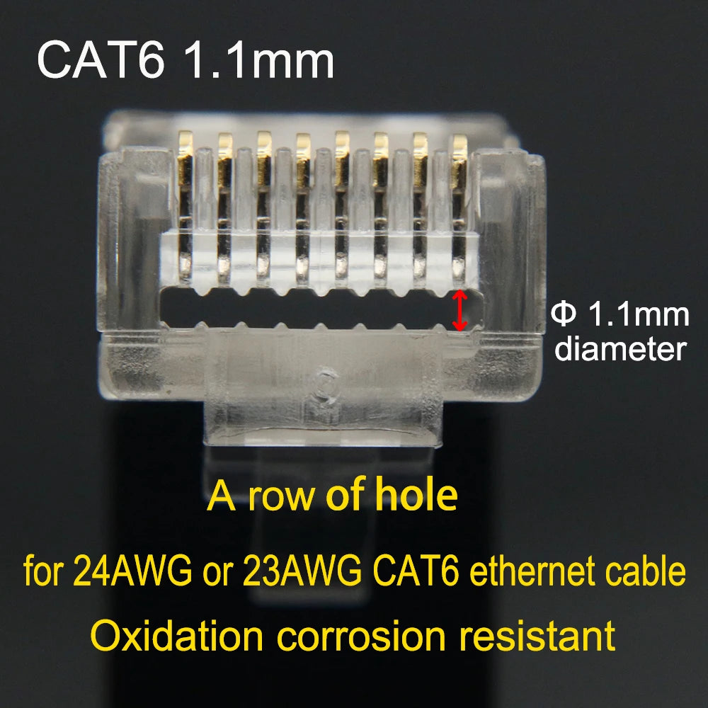 Xintylink RJ45 CAT6 Connector SFTP FTP STP Ethernet Cable Plug CAT5E CAT5 RG RJ 45 Network CAT 6 Metal Shielded Jack LAN 50U/6U