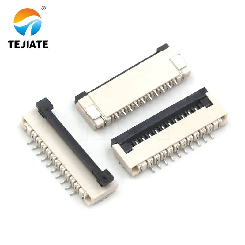 10PCS FFC/FPC Connector Flat Cable Socket 1.0MM Adapter 4/6/8/10P Down Flip Type Plug Kit