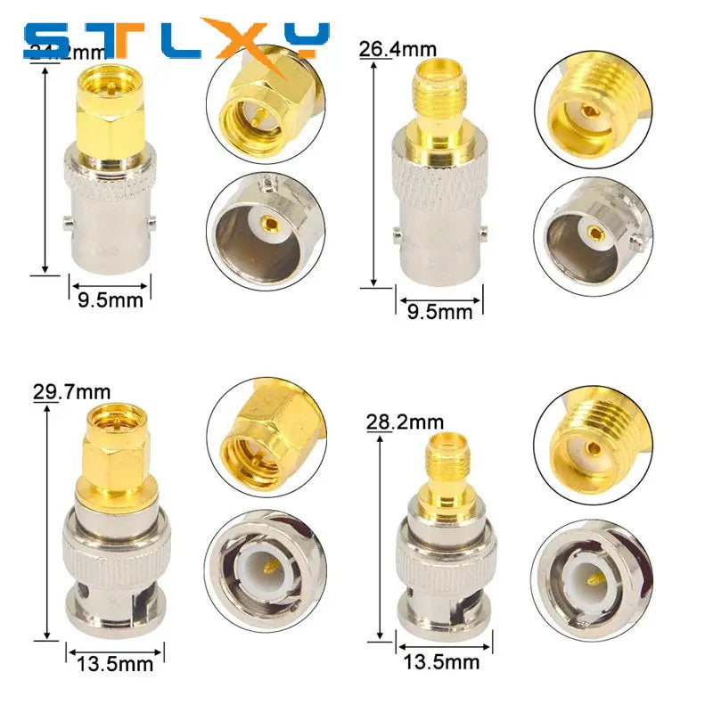 BNC To SMA Connectors Type Male Female RF Connector Adapter Test Converter Kit Transmission Cables SMA To BNC connector