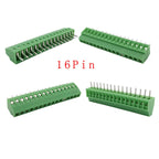 5/10Pcs KF128 2.54mm PCB Mini Screw Terminal Block Connector KF128-2.54 2/3/4/5/6/7/8/9/10/12/14/16Pin 150V 6A for 26-18AWG Cabl