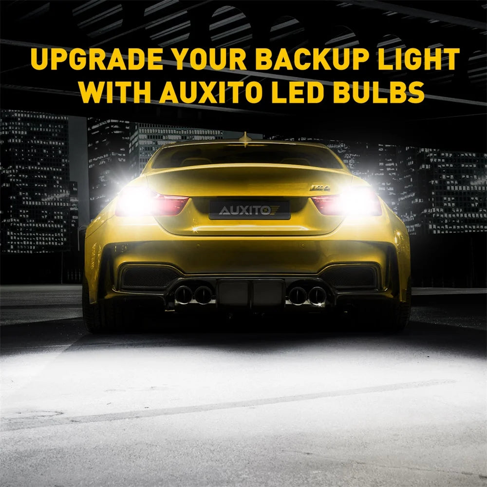 AUXITO 2Pcs T15 LED Lamp Light W16W LED Canbus No Error 12V 3030 SMD 912 921 Bulb Car Backup Reverse Light Auto Lamp 6000K White