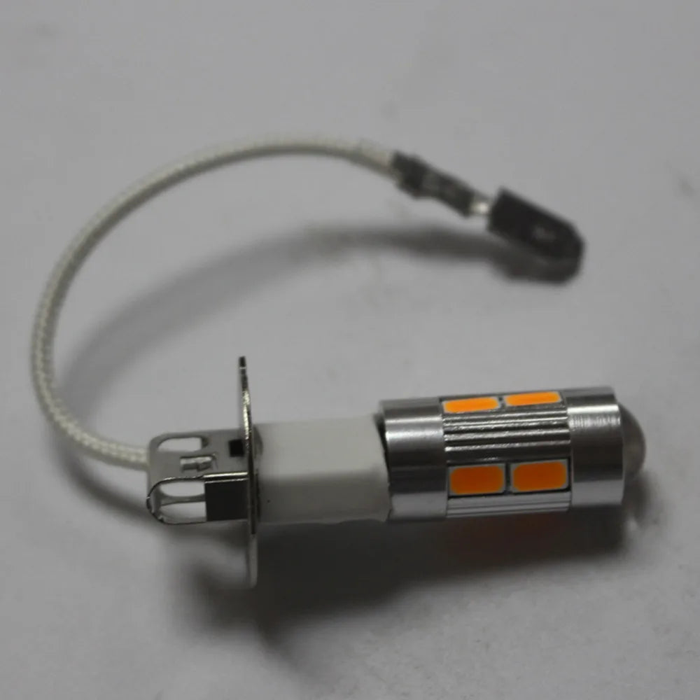 2PCS/Set Car Light H3 LED High Power LED Fog Light Day Running Light Bulb 10SMD 5630 5730 Super Bright LED Auto Bulb