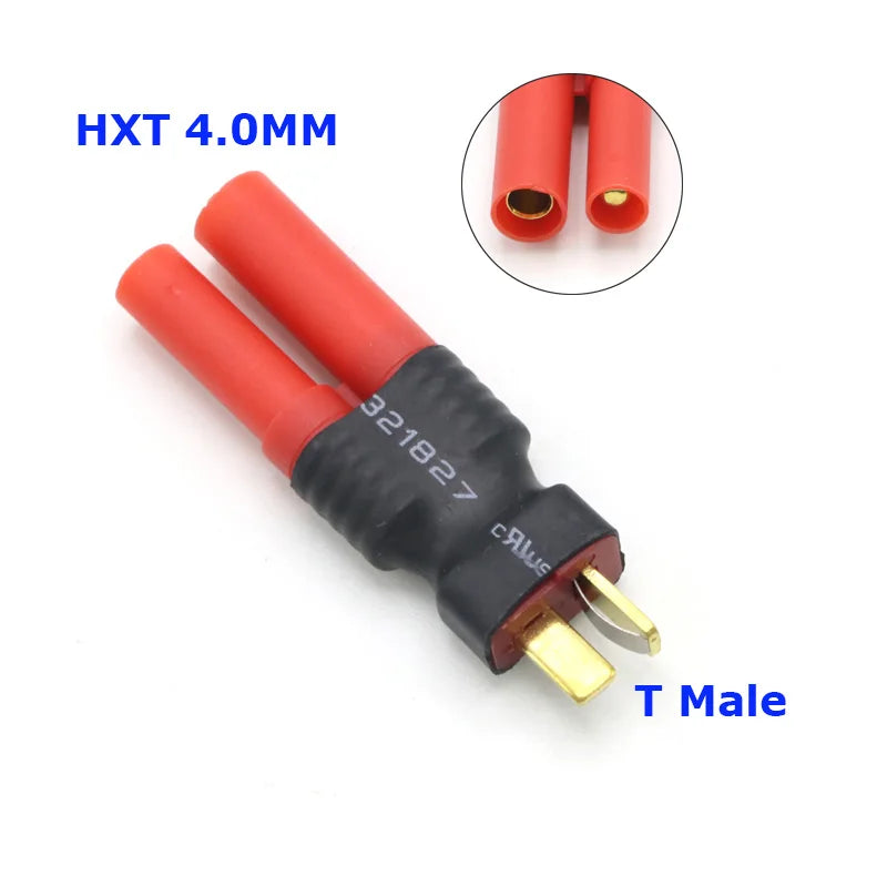 Amass Adapter XT60 to XT90 EC5 EC3 TRX T Deans XT30U Female Male Connectors 4.0mm Banana Plug RC Lipo Battery Control Parts DIY