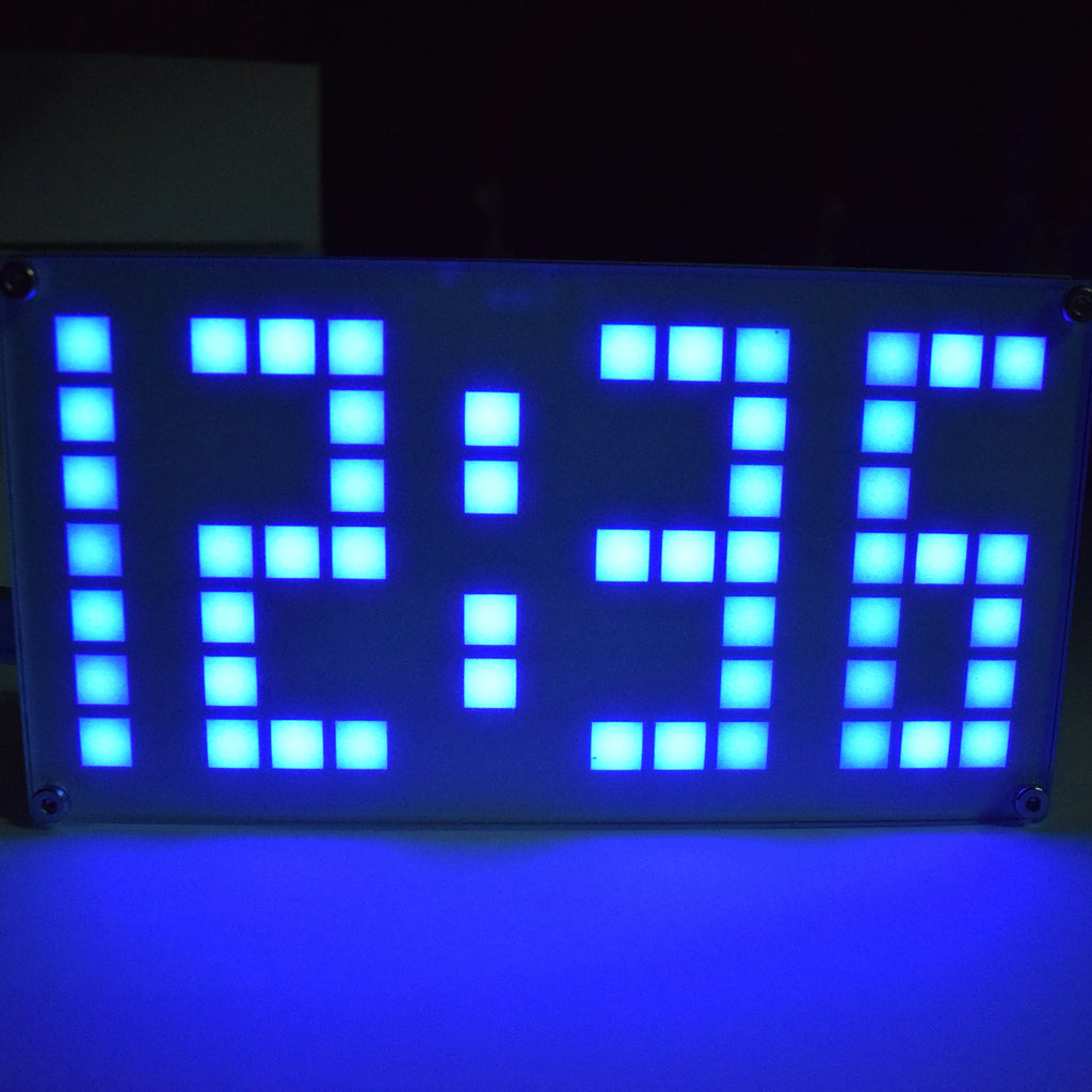 Touch Key DIY Clock DS3231 Big Size LED Dot Matrix Alarm Clock Kit