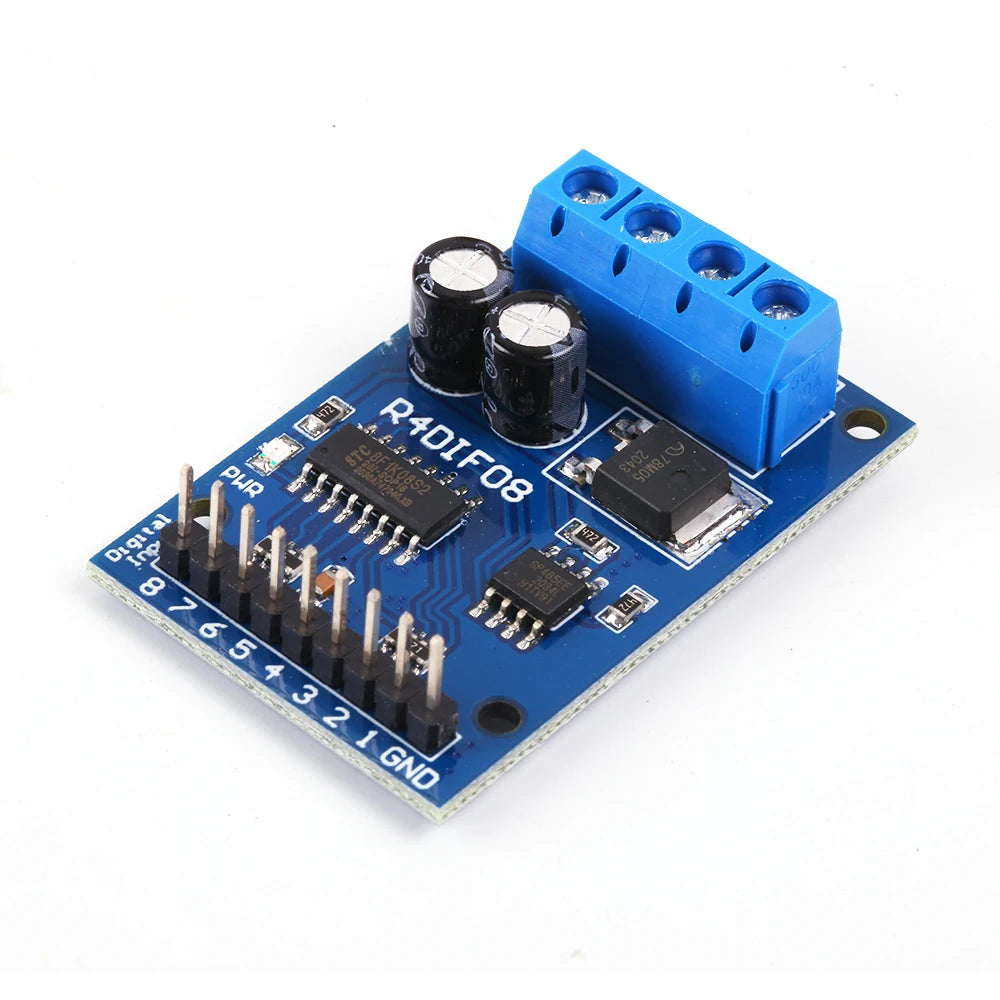 8Bit Low Level TTL to RS485 Converter Module MODBUS RTU PNP Switch Signal Collector DC 12V 24V