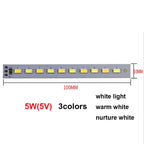 LED Light Beads bulb Light Source SMD 5730 board chip Round 5w 10W 30W Surface night DC 5V Dimmable DIY White Warm repair lamp
