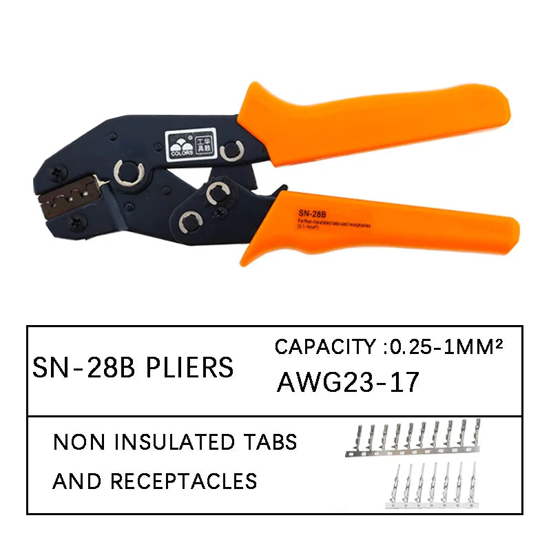 SN-28B Crimping pliers tool set-1550pcs 2.54mm Dupont connectors and crimp pins，460pcs,760pcs 2.54 mm JST-XH JST connector kit