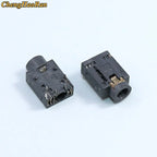 PJ Series 3.5mm Stereo Female Socket with Screw Audio Headphone Jack 3P Vertical Double Channel Connector 393 358 313 306（1-20）