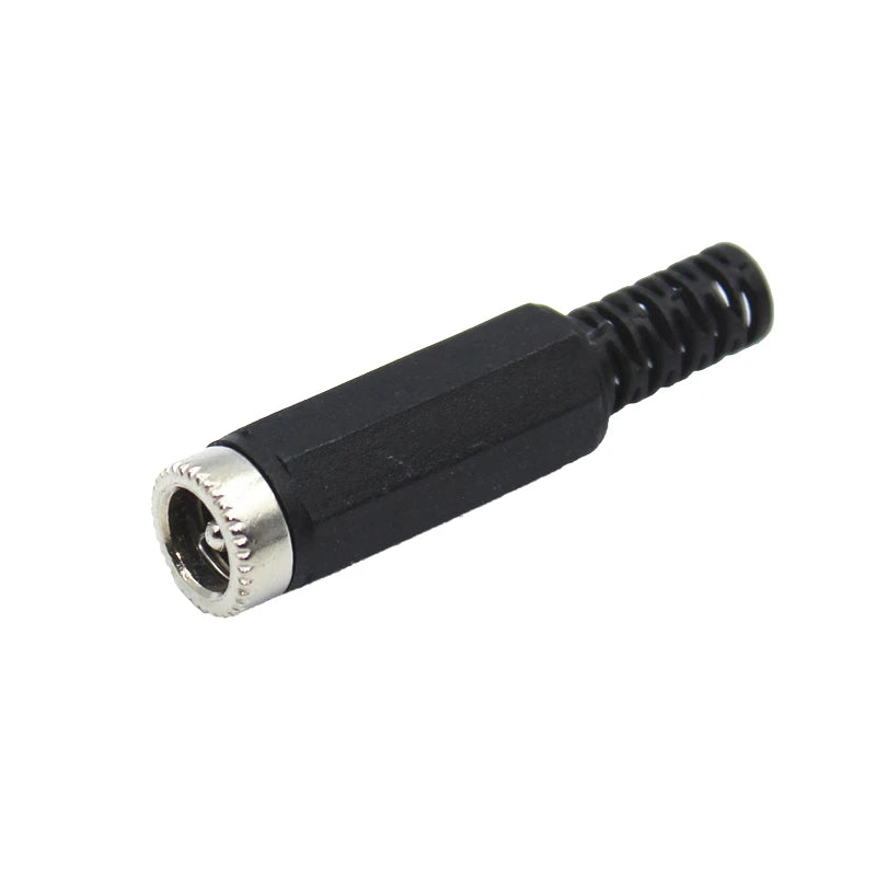 10PCS DC Power Jack Plugs Male / Female Socket Adapter Connectors 2.1mm x 5.5mm For DIY Projects