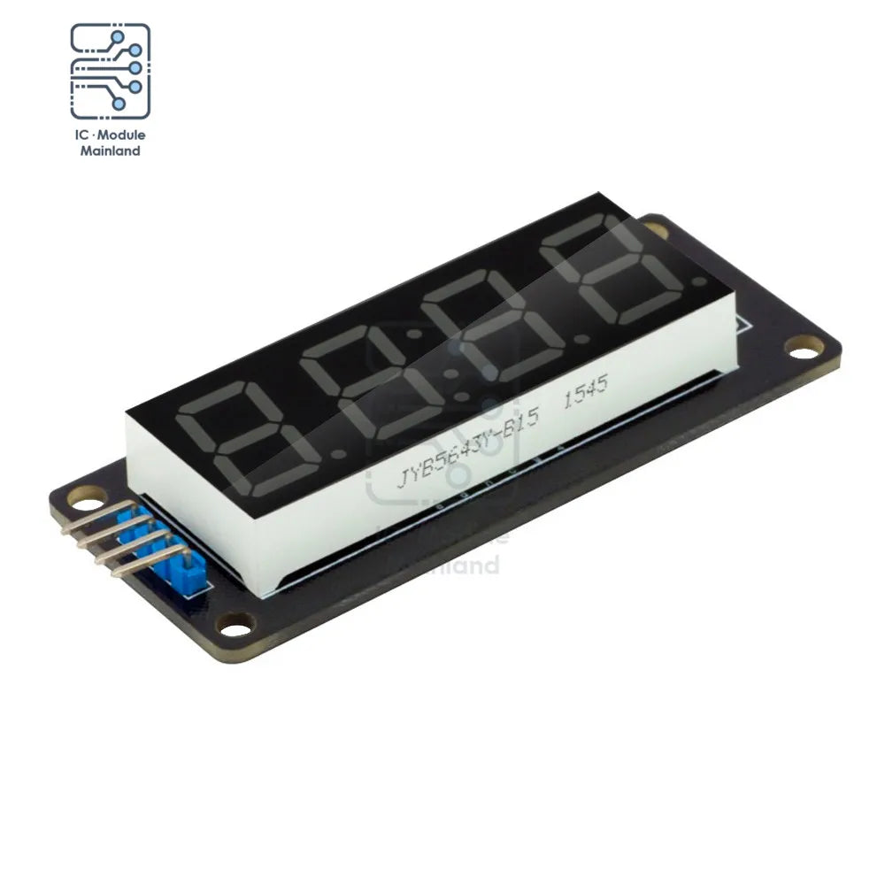 4/6-Digit 0.56 Inch 7 Segments Digital Tube Clock Module Double Dots LED Display TM1637 Blue Yellow White Green Red For Arduino
