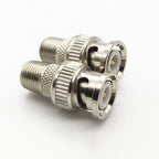 5pcs BNC Male Plug To F Female Jack Coax Connector Adapter For CCTV Camera Drop Shipping Support Silver  monitor