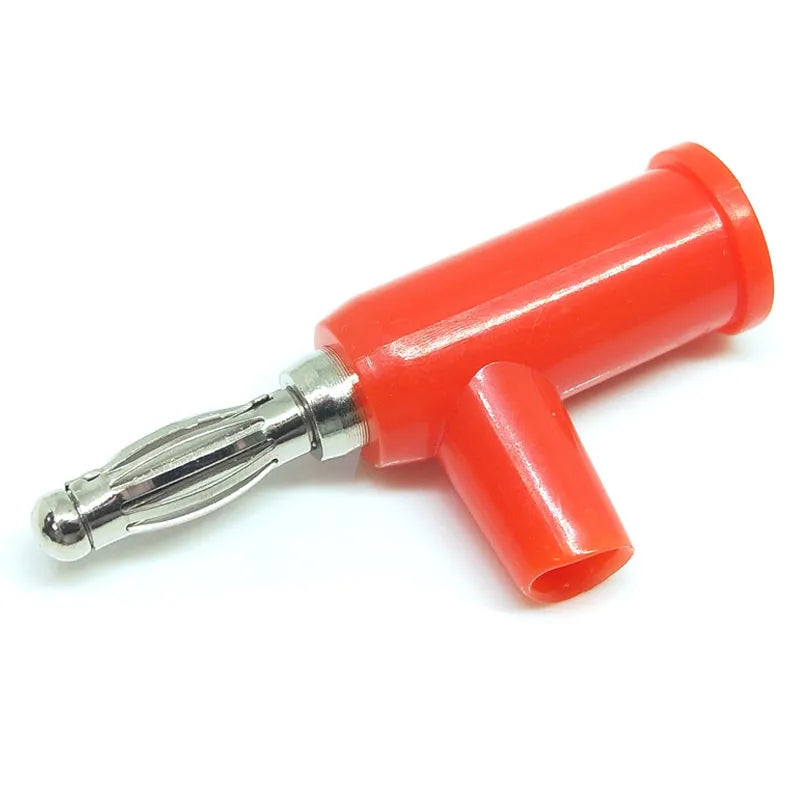 5/10Pcs 4mm Stackable Banana Plug Screw Type Connector Nickel Plated for Speaker & Multimeter No Welding Required