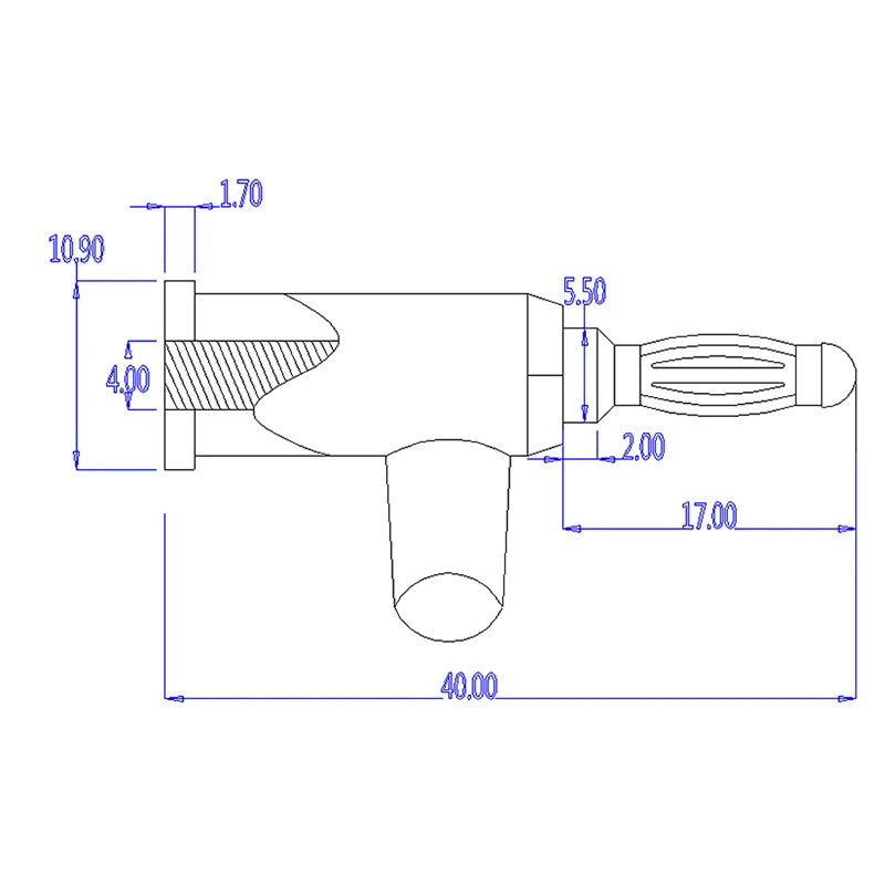 5/10Pcs 4mm Stackable Banana Plug Screw Type Connector Nickel Plated for Speaker & Multimeter No Welding Required