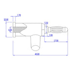 5/10Pcs 4mm Stackable Banana Plug Screw Type Connector Nickel Plated for Speaker & Multimeter No Welding Required