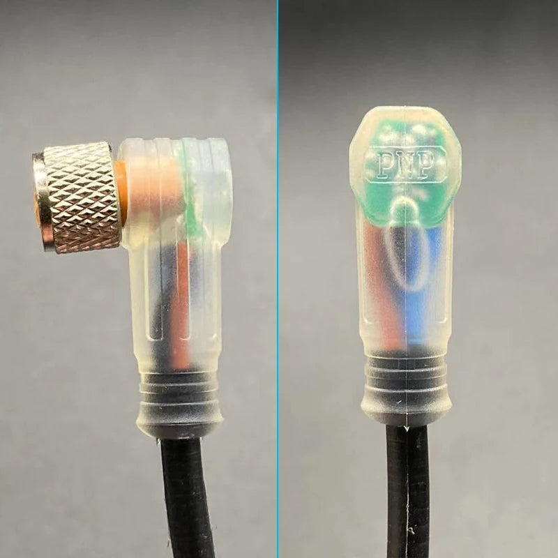 Cloweit M8 3 4 Pins PVC LED IP67 Sensor Cable Connector Type A Socket Plug 2m Waterproof Male&Female Straight Angle Flange