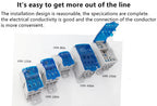 1Pcs UKK80A UKK125A UKK160A UKK250A UKK400A UKK500A Terminal Block 1 in many Out Din Rail distribution Box