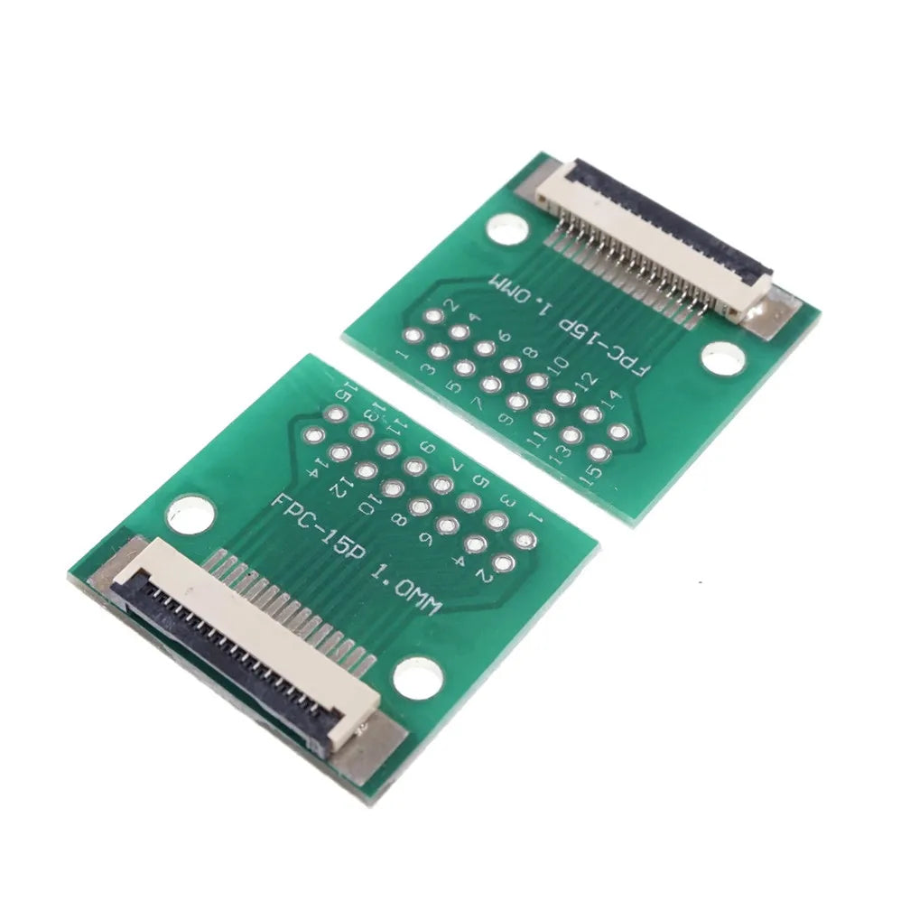 20 pcs FPC FFC 15 PIN 1.0 mm Pitch Connector SMT Adapter to 2.54 mm Space 1.00 inch Pitch through Hole DIP PCB Adapter Solder