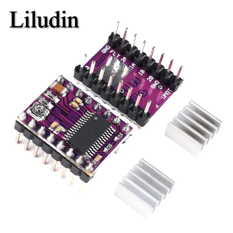 3D Printer Parts StepStick A4988 DRV8825 Stepper Motor Driver With Heat sink Carrier Reprap RAMPS 1.4