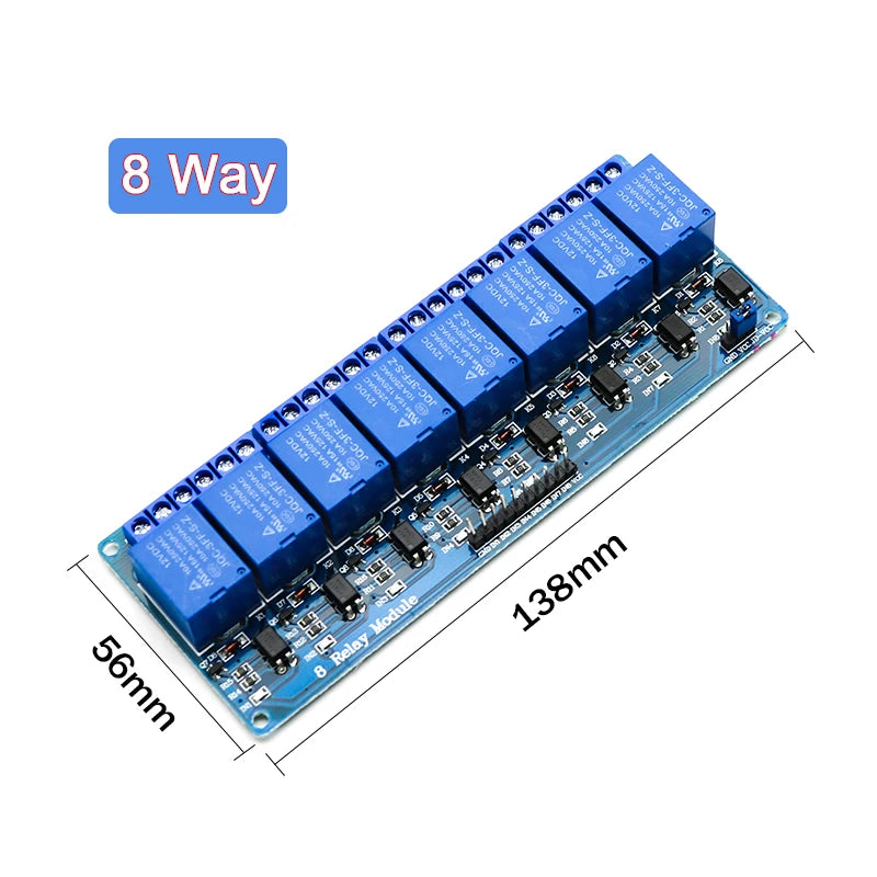 5V 12V 24V Relay Module With Optocoupler Relay Output 1 2 4 6 8 16Way Relay Module For Arduino PLC Automation Equipment Control