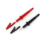 10Pcs Brass 5 Colors 41mm Insulated Mini Test Alligator Clip With 2mm Female Jack