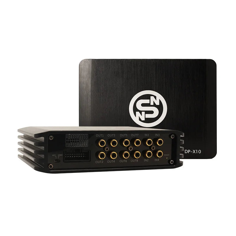 Sennuopu Car DSP Processor 4 Channel Amplifier 8 Channels Digital Sound Processors with LCD Remote Controller