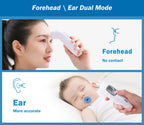 Cofoe Digital Infrared Thermometer Forehead Ear Non-Contact medical Termometro LCD Body Fever Baby/Adult Temperature measure