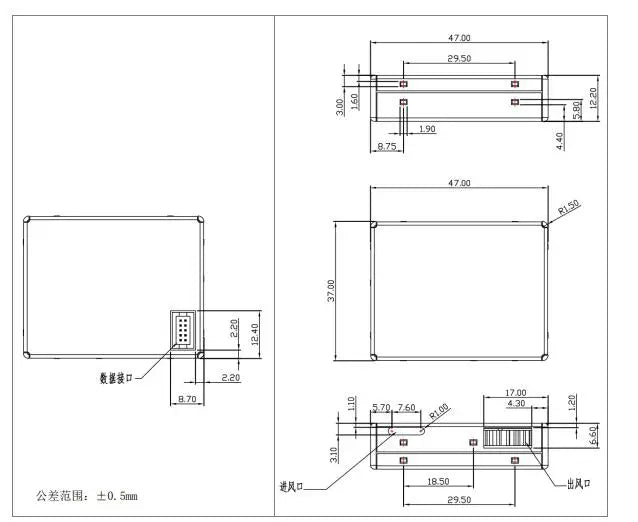 ZH07 ZH06 ZH06-I/II/III/VI PM2.5 Laser Dust Gas Sensor Module High Precision Air Quality Detection Serial Port PWM GP2Y1014AUVF