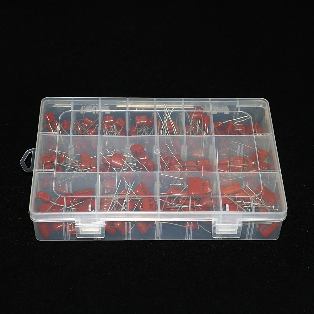 150pcs/Box 15 Types 10nf-68nf 400v 630v CBB Metal Film Capacitors Assortment Kit