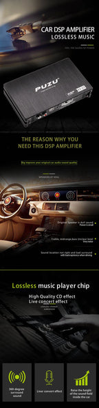 wiring harness 4X150W Car DSP amplifier with android Software app car radio sound upgrade digital audio signal processor