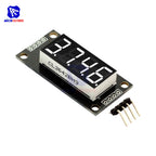 TM1637 0.36" 4 Bit LED Digital Tube Display 7 Segments Red Green Blue Yellow White LED Module Board with Pin for Arduino