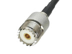 UHF SO239 female to SMA female bulkhead straight crimp RG58 cable RF  jumper pigtail 4inch~10FT