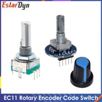 Rotary Encoder Module for Brick Sensor Development Round Audio Rotating Potentiometer Knob Cap EC11