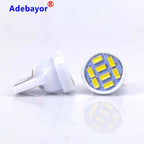 500pcs 5500k White T10 8 Smd 3014 LED 8smd 8led 194 168 192 W5W Wedge Led Reading Lamp Interior Lights DC 12V