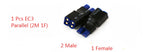 1PCS Deans T Plug  EC3 EC5 XT60 XT90 Parallel Serial Adapter Lipo Battery Converter Connector Plug DIY RC Model accessories