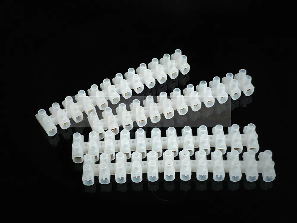 Plastic terminal block Wire connector 5A 10A Dual Row 12 Positions Screw terminal block cable connector Electric Barrier Strip
