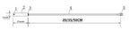 1PCS NTC Thermistor Temperature Sensor B3950 5K 1% Waterproof Probe Air Conditioning Probe 13/20/25/30/35/40/50CM 1M 2M