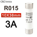 10Pcs 10*38 Fast blow Ceramic Fuse 10x38mm Fuse 500V  1A 2A 3A 4A 5A 6A 8A 10A 16A 20A 25A 32A  RO15 RT19 RT14 RT18
