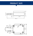 Differential Pressure Transmitter -100-0-100Kpa 4-20mA Differential Pressure Sensor 0-10V Wind Air Differential Pressure Sensor