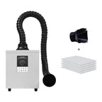 KNOKOO Soldering Fume Extractor FES150 Welding Smoke Absorber Air Purifier for Keratin Nail Salon Vacuum, Laser and 3D Printing