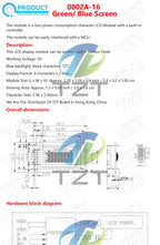 TZT LCD1602 LCD 1602 LCD2004 LCD 2004 LCD12864 LCD0802 Module Blue Green Screen 16x2 20X4 Character LCD Display Module HD44780