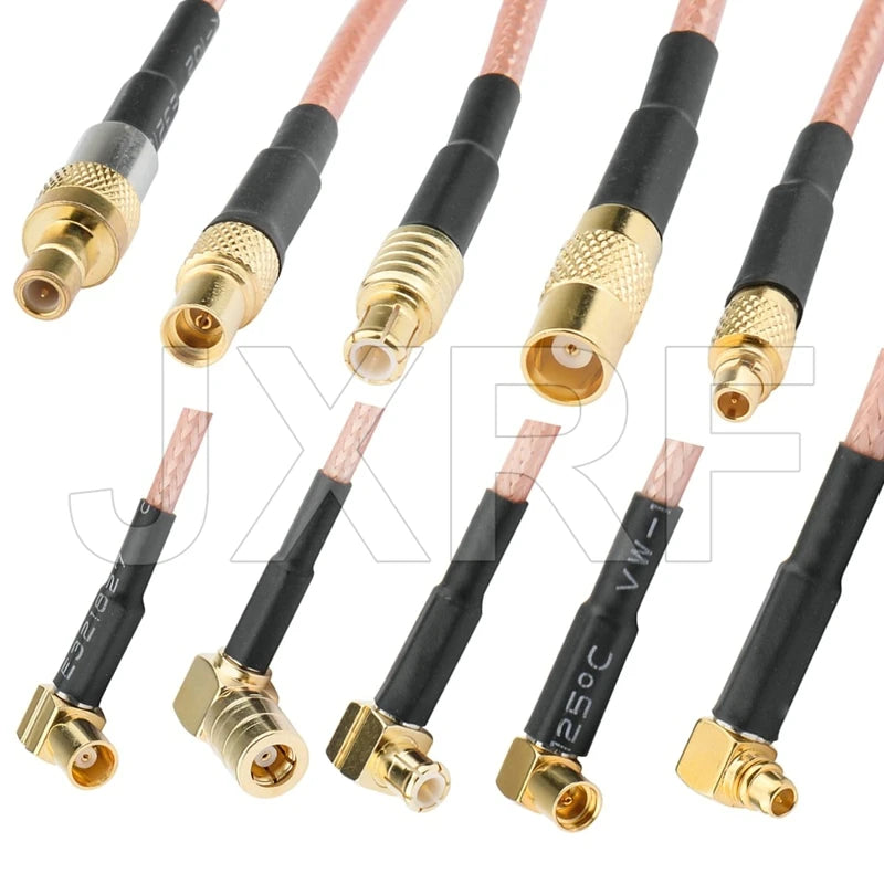 Custom RF connector SMA SMB MCX MMCX to BNC TNC FME UHF PL259 SO239 N F CRC9 TS9 MS156 Pigtail Cable One-stop purchase support